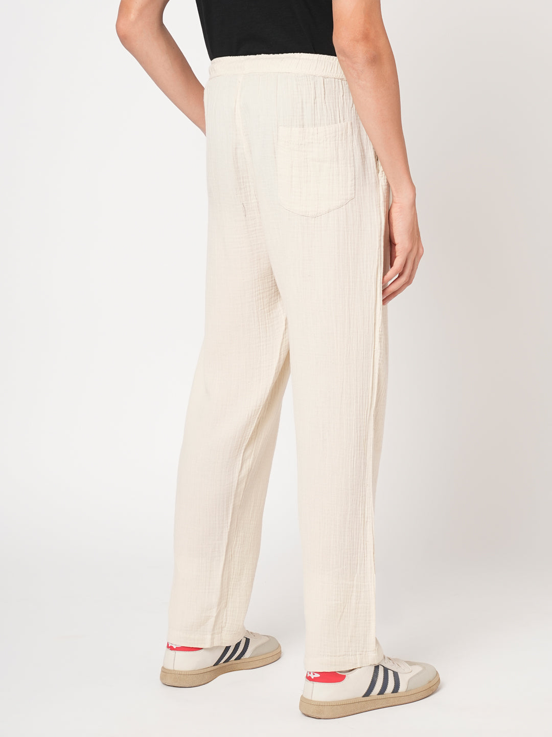 Lounge pant for men solid - Off white