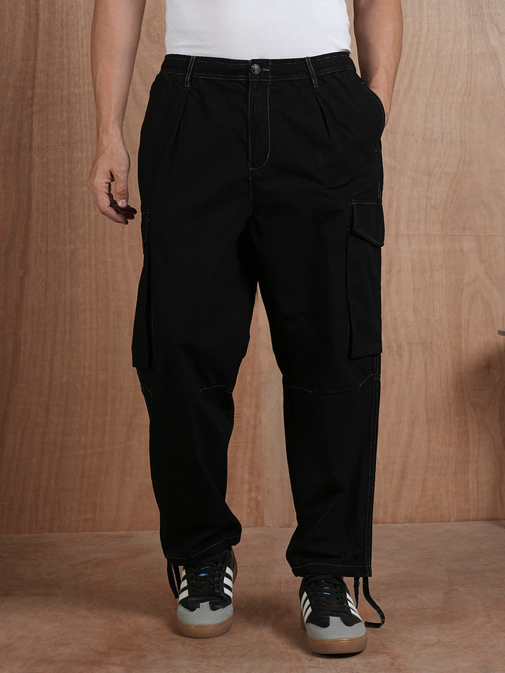 Parachute Pants For Men - Black