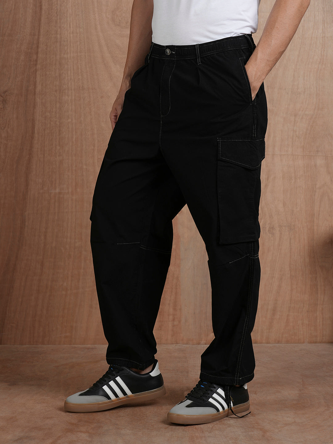 Parachute Pants For Men - Black