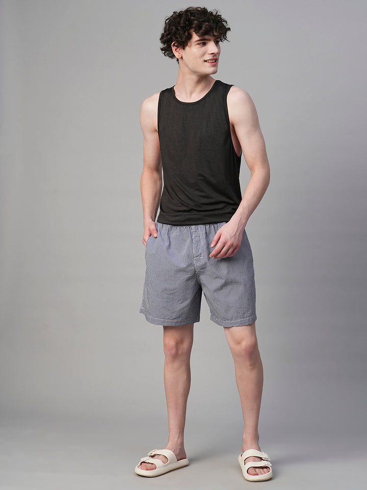 Mens Cotton Boxer - Black