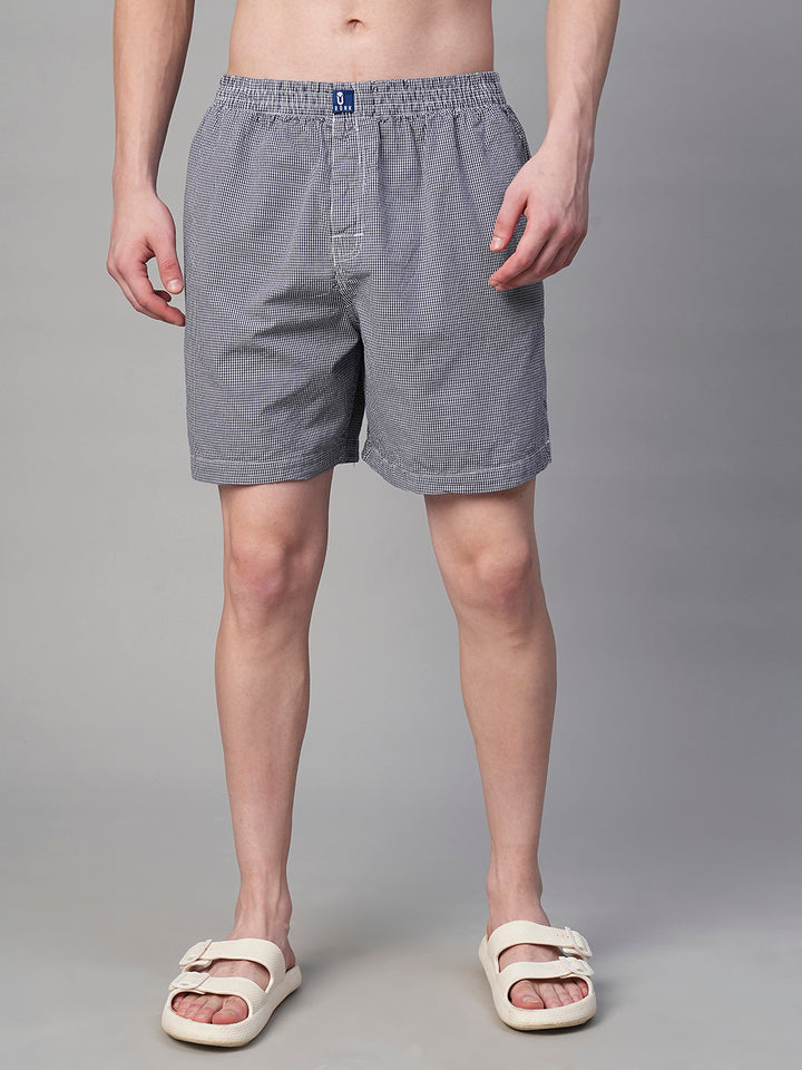 Mens Cotton Boxer - Black