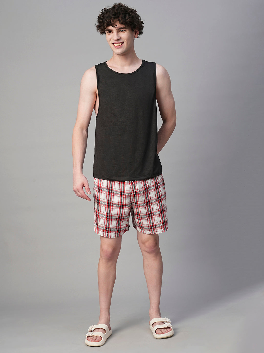 Mens Cotton Boxer - Black