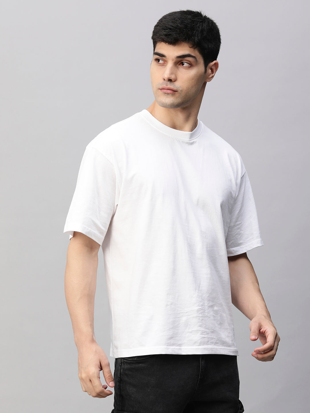 Pronk Solid Men Premium Oversized Terry T-shirt