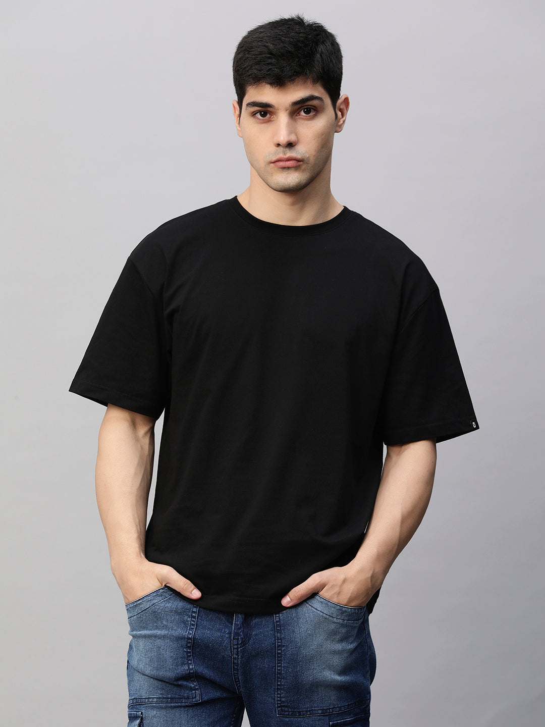 Solid Oversized T-Shirt Men Combo - Pack of 4