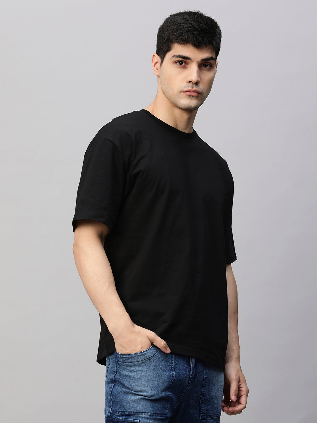 Pronk Solid Men Premium Oversized Terry T-shirt