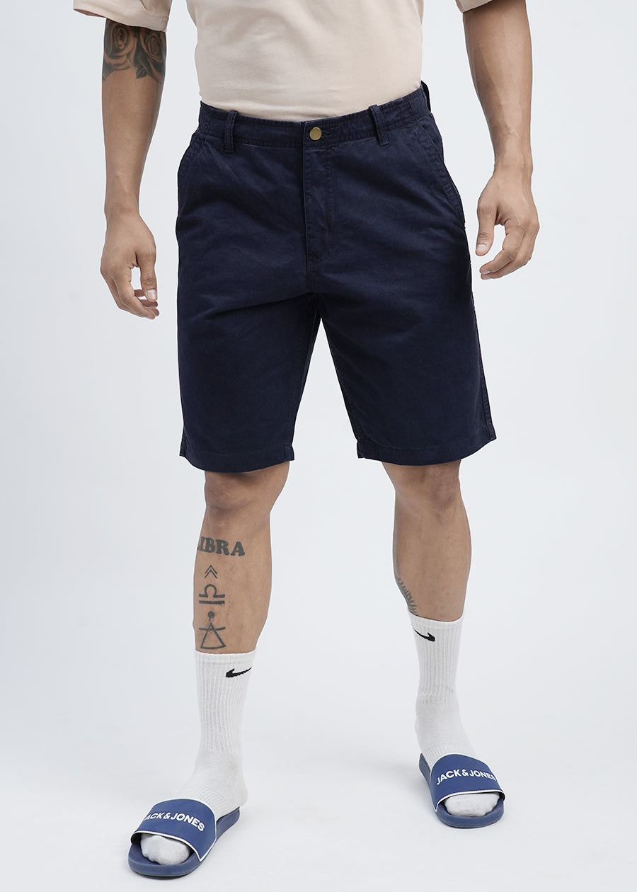 Mens Twill Shorts - Classic Navy