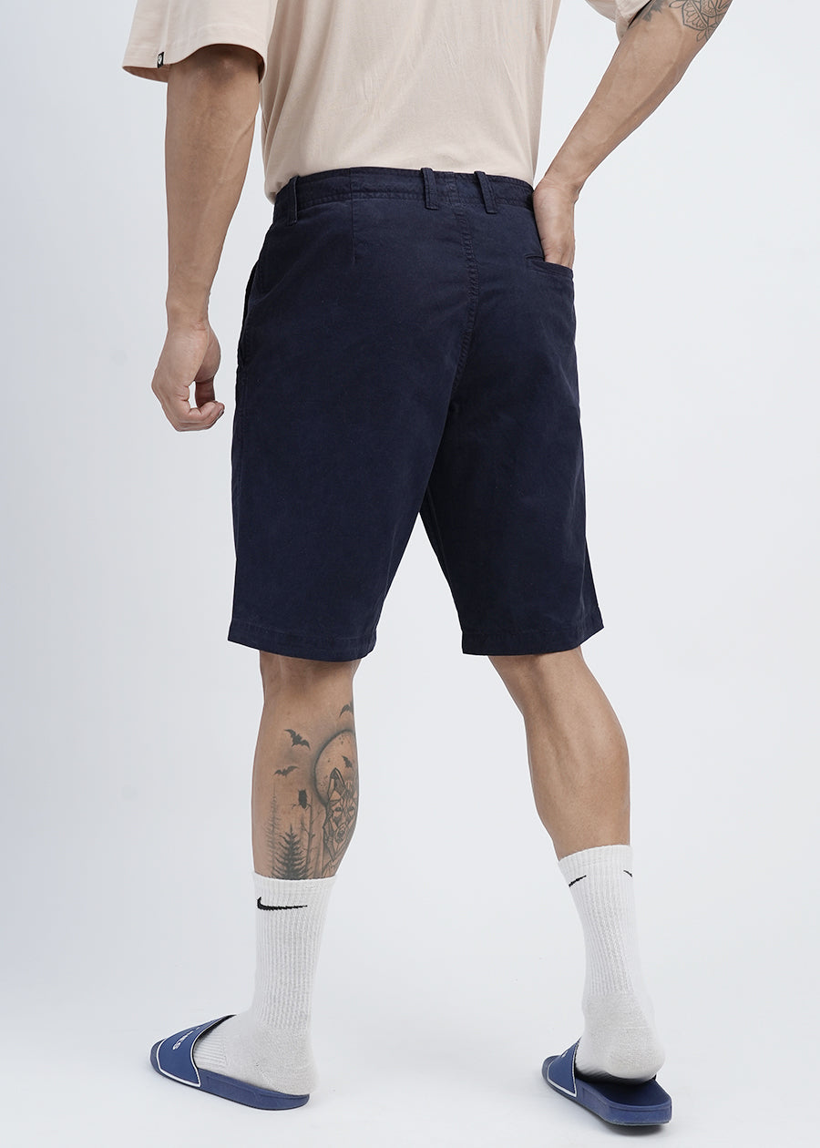 Mens Twill Shorts - Classic Navy