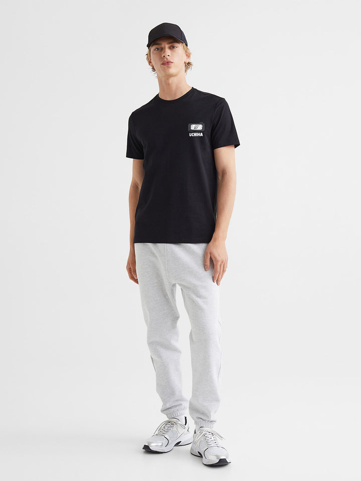 Uchiha Itachi Men Regular Fit Black Half Sleeve T-Shirt