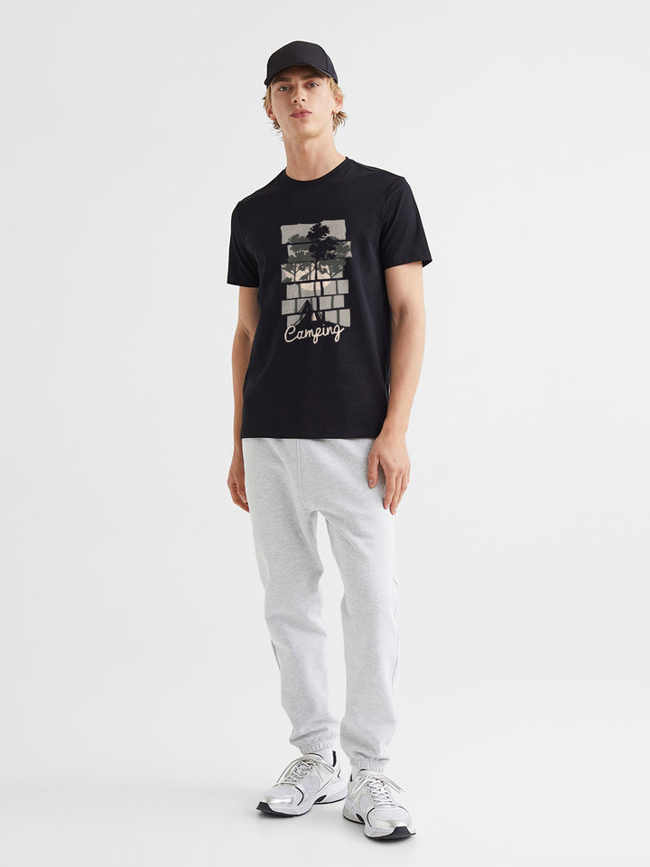 Camping Men Half Sleeve T-Shirt
