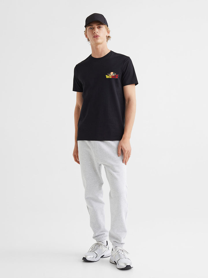 Dragon Ball-Z Men Regular Fit Black Half Sleeve T-Shirt