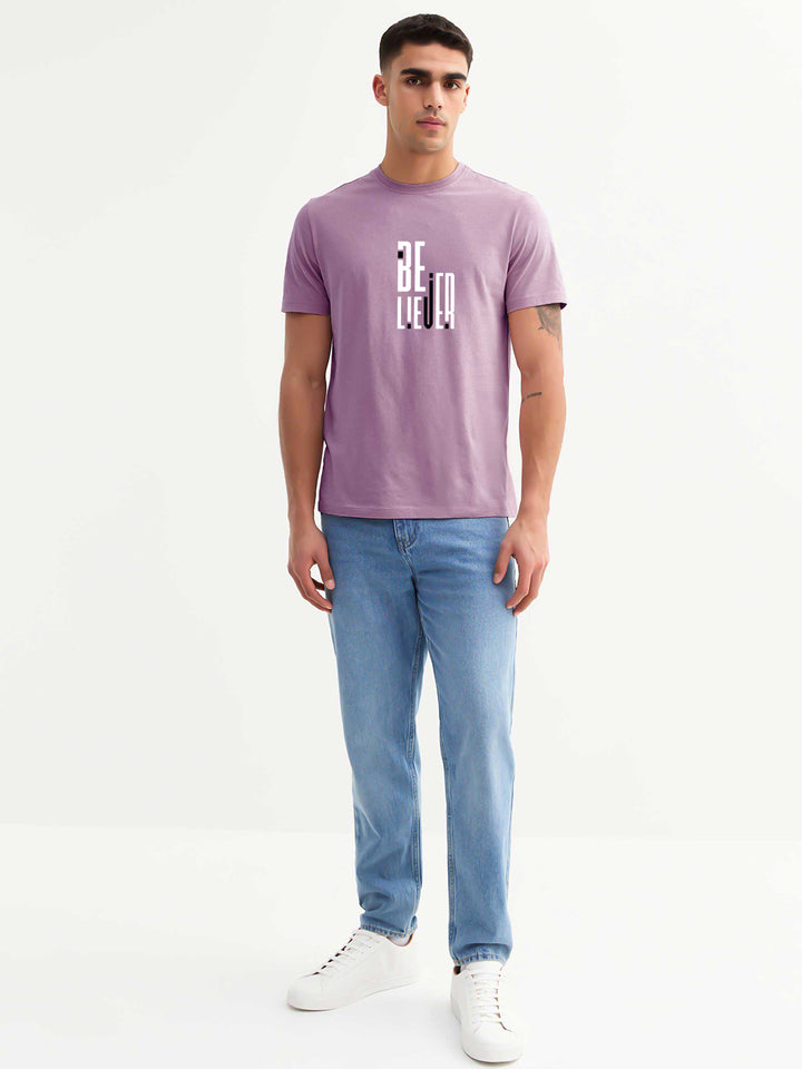 Faith & Flora Men Half Sleeve Printed T-Shirt