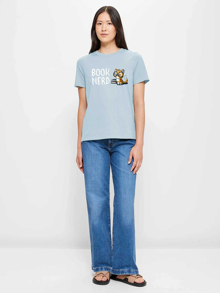 Book Nerd Women Half Sleeve T-Shirt