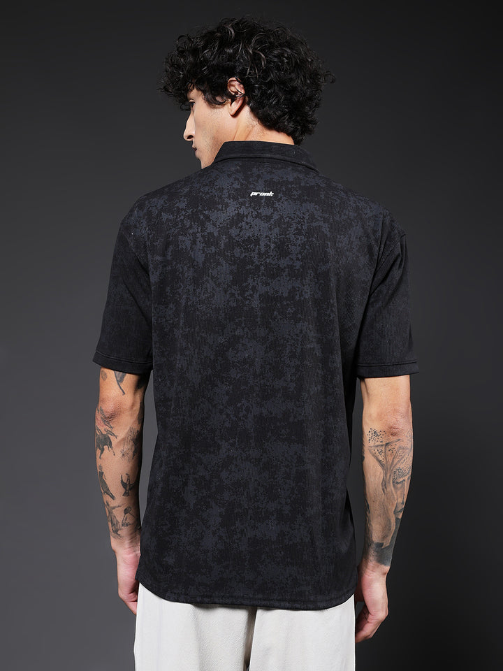 Men Relaxed Fit Printed Polo T-Shirt