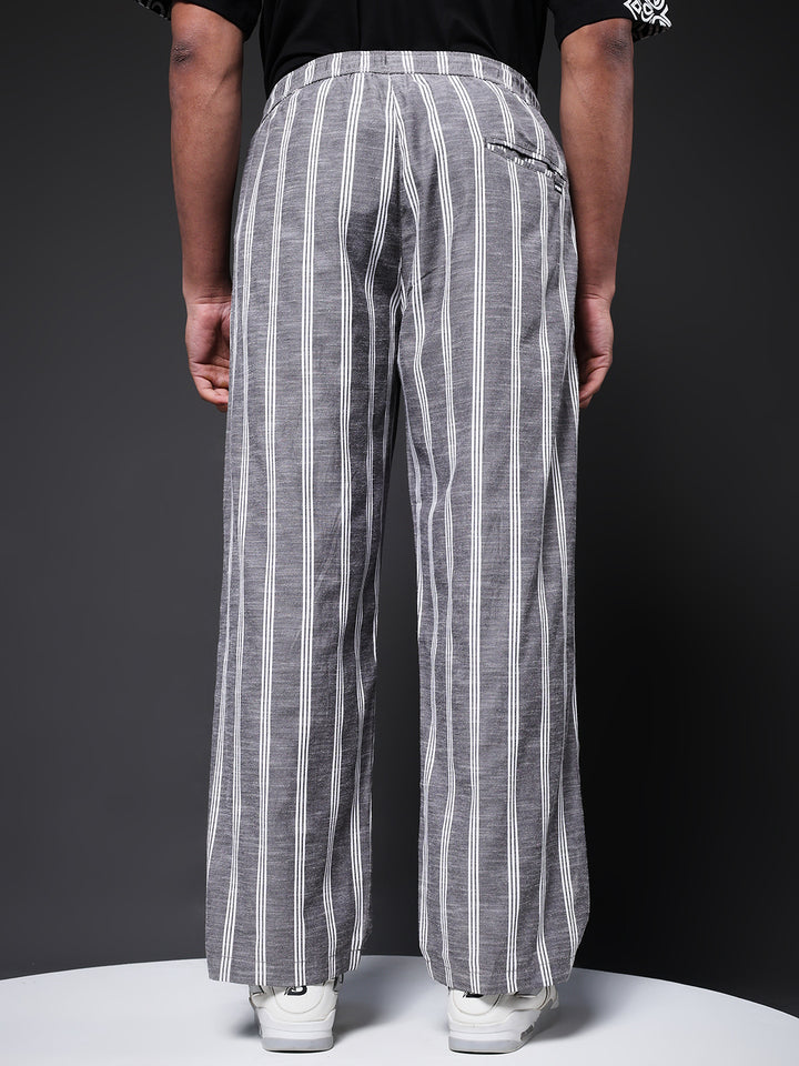 Men Striped lounge pants