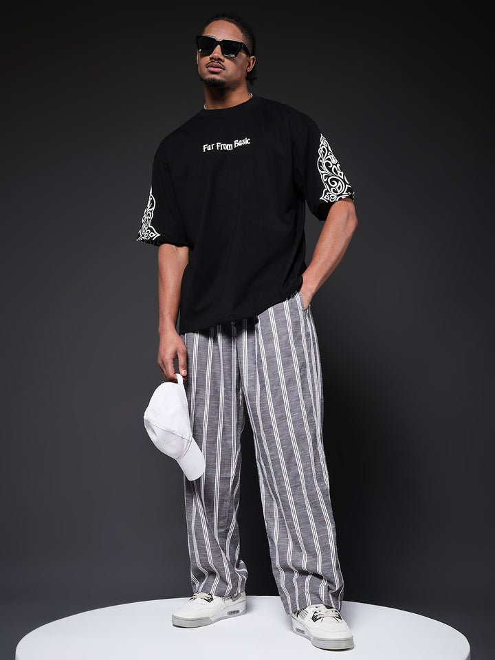 Men Striped lounge pants