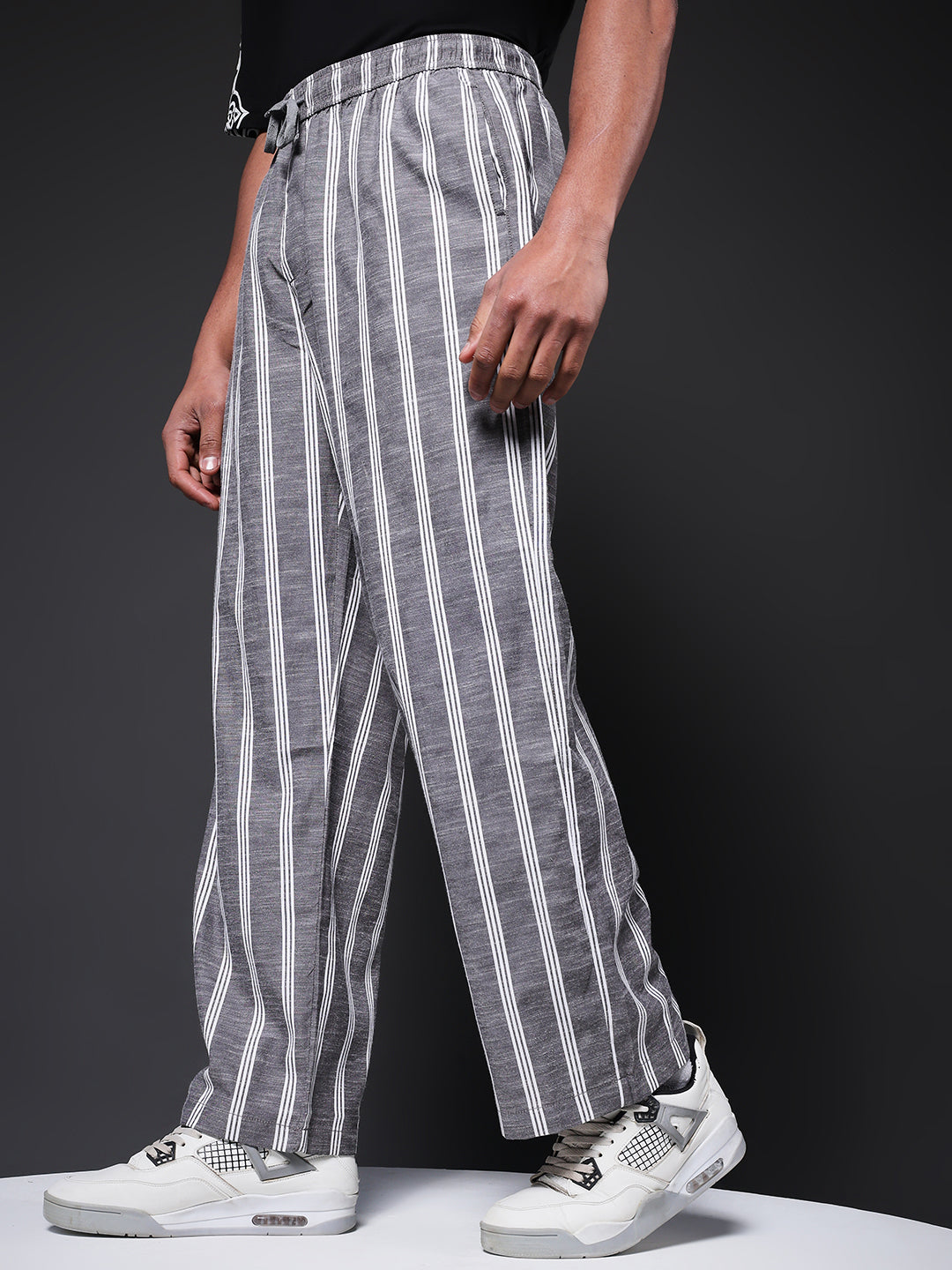 Men Striped lounge pants