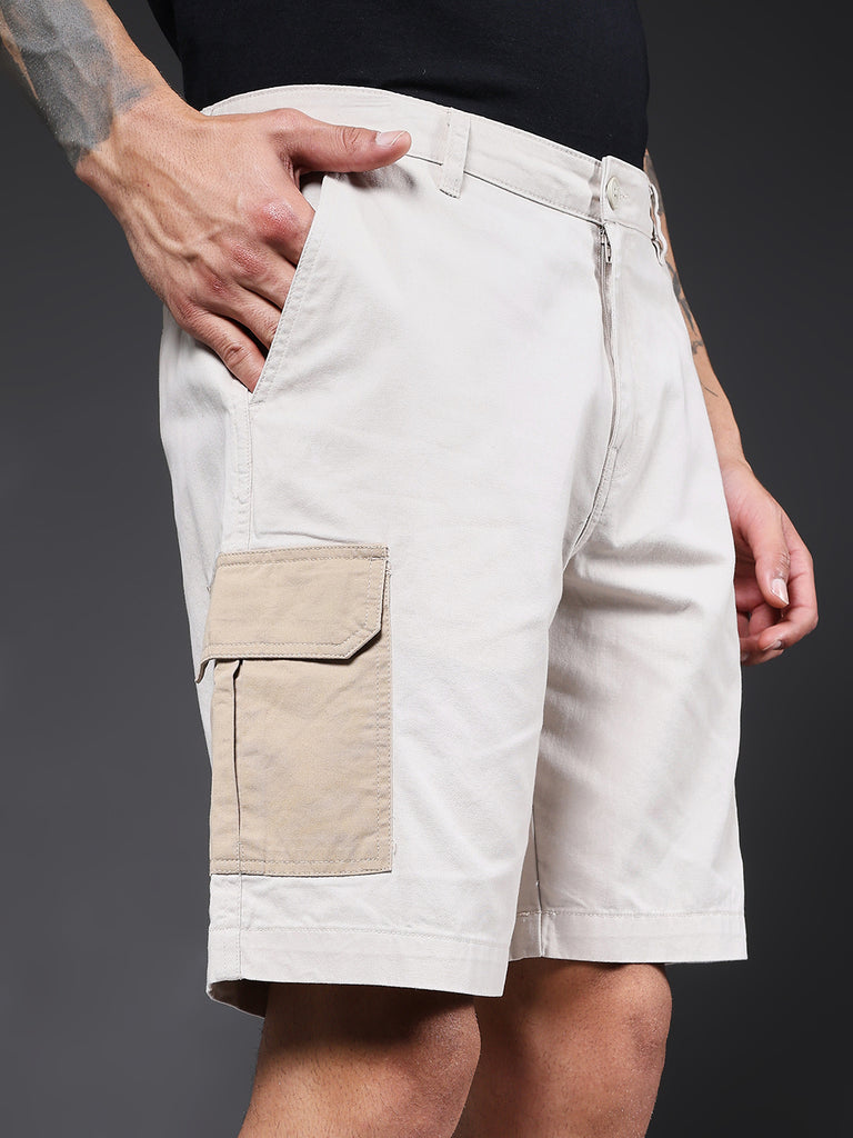 Camel Men's Cotton Utility Cargo Shorts - Camel