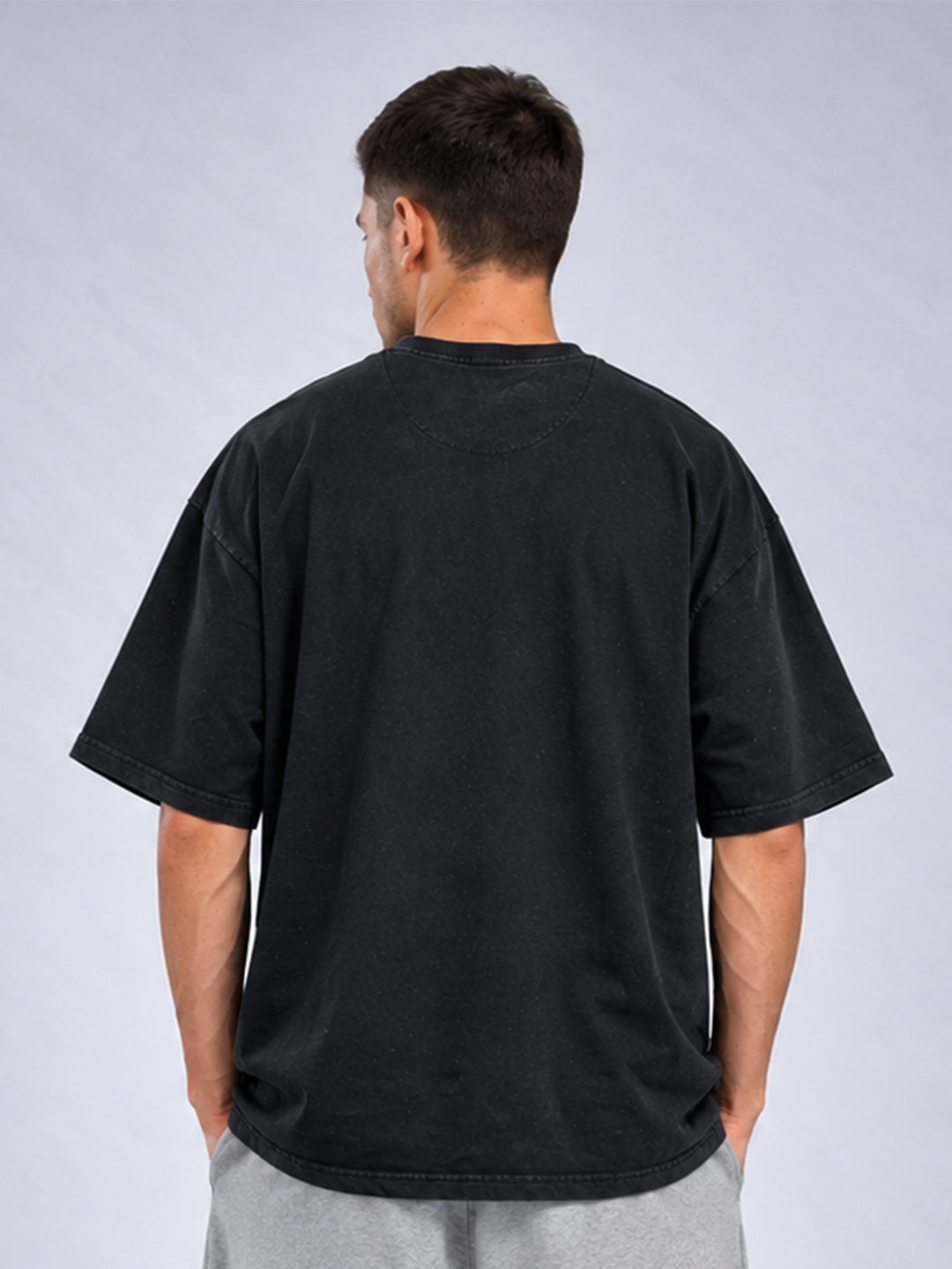 Men Premium Retro Wash Oversized Terry T-shirt