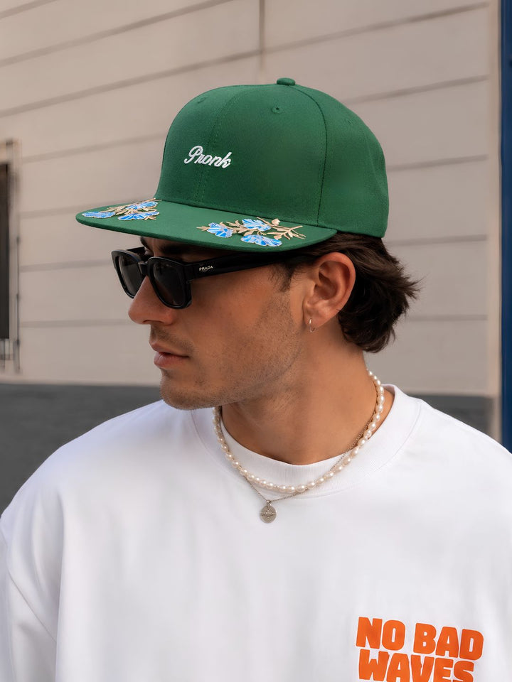 Pronk Emerald Bloom Hip-Hop Cap