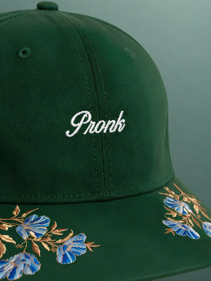 Pronk Emerald Bloom Hip-Hop Cap