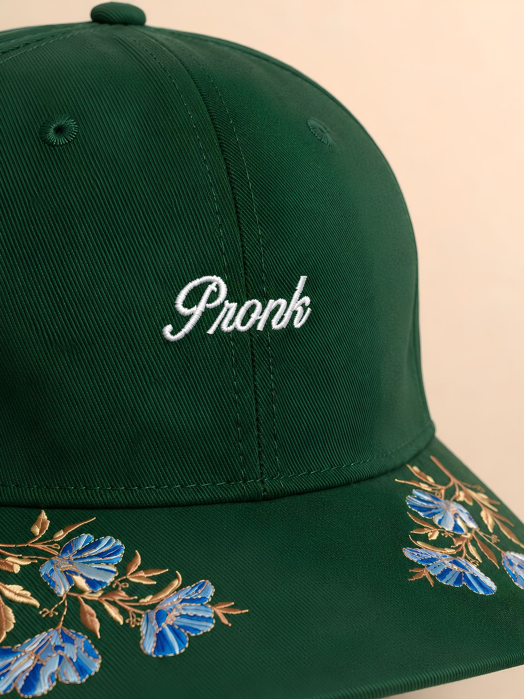 Pronk Emerald Bloom Hip-Hop Cap