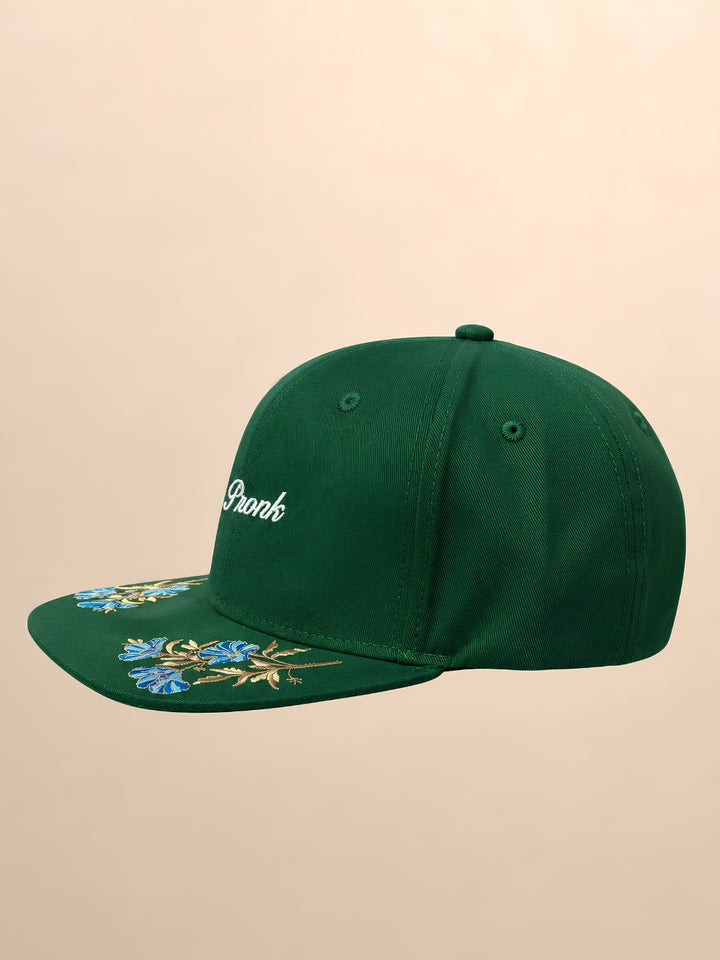 Pronk Emerald Bloom Hip-Hop Cap