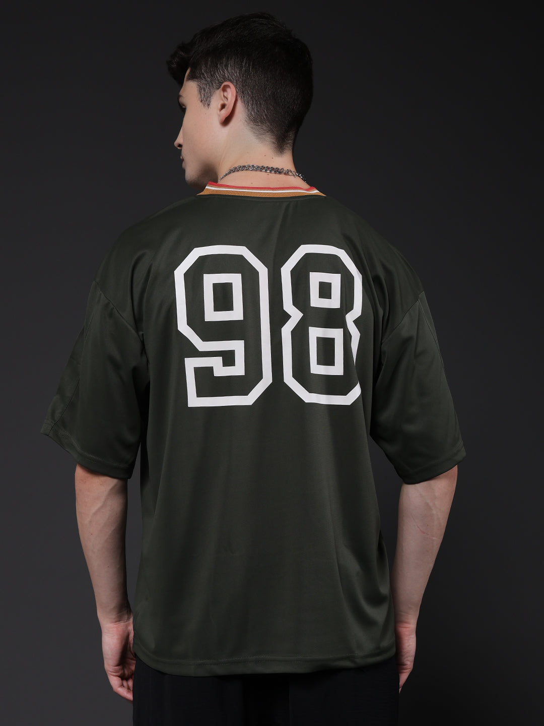 Men Oversized Varsity T-Shirt