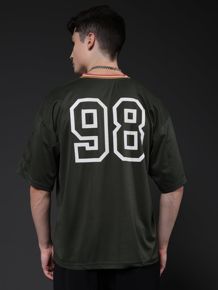 Men Oversized Varsity T-Shirt