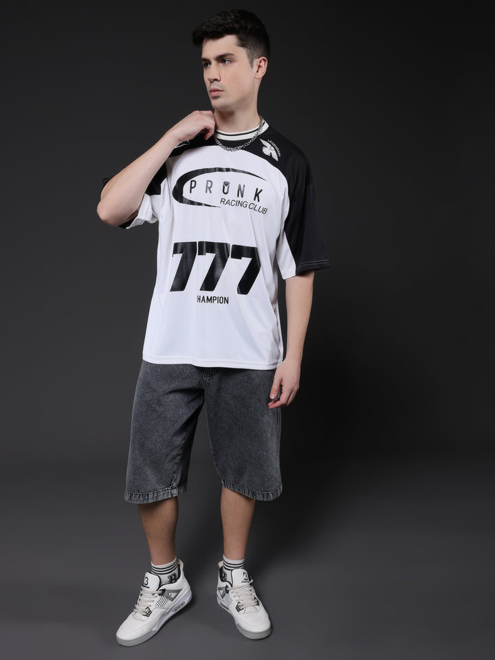 Men Oversized Varsity T-Shirt