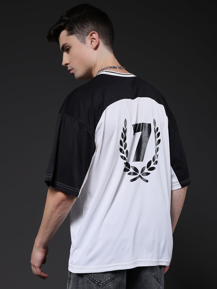 Men Oversized Varsity T-Shirt