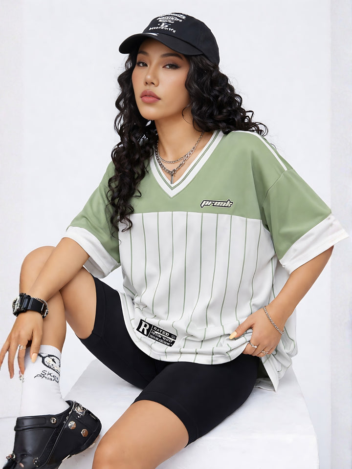Women Oversized Varsity T-Shirt