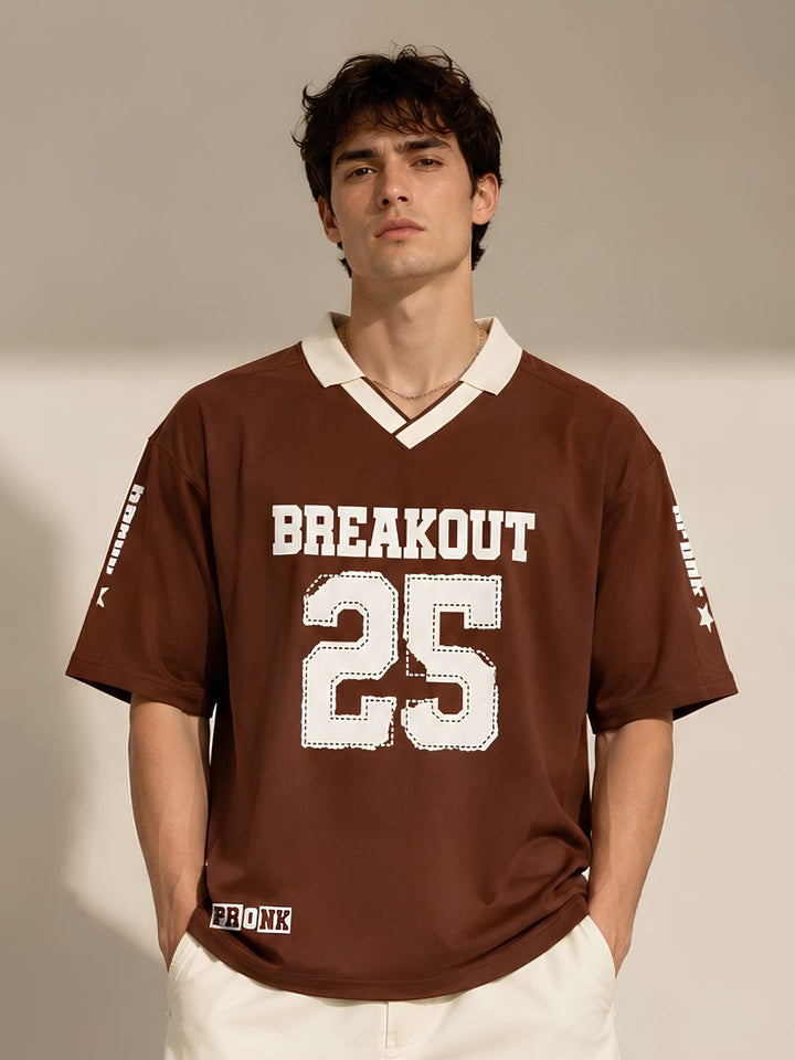 Men Oversized Varsity T-Shirt