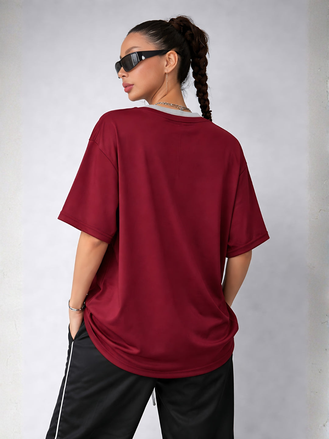 Women Oversized Varsity T-Shirt