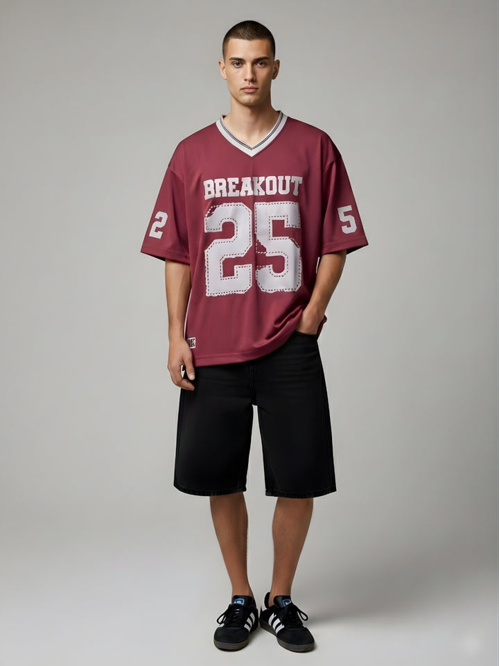 Men Oversized Varsity T-Shirt