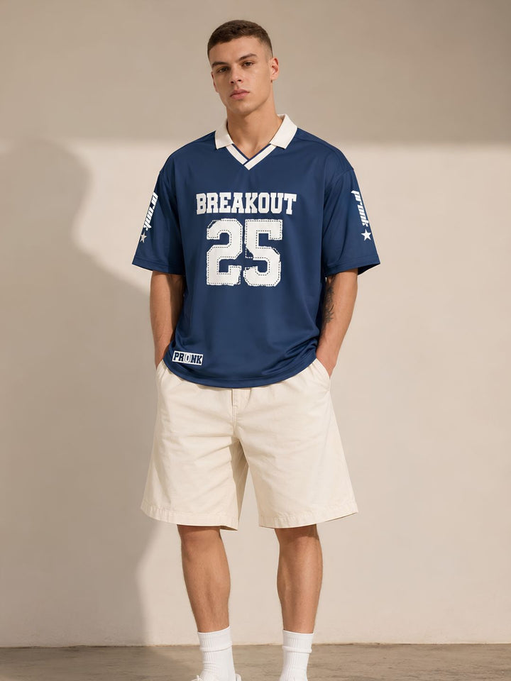 Men Oversized Varsity T-Shirt