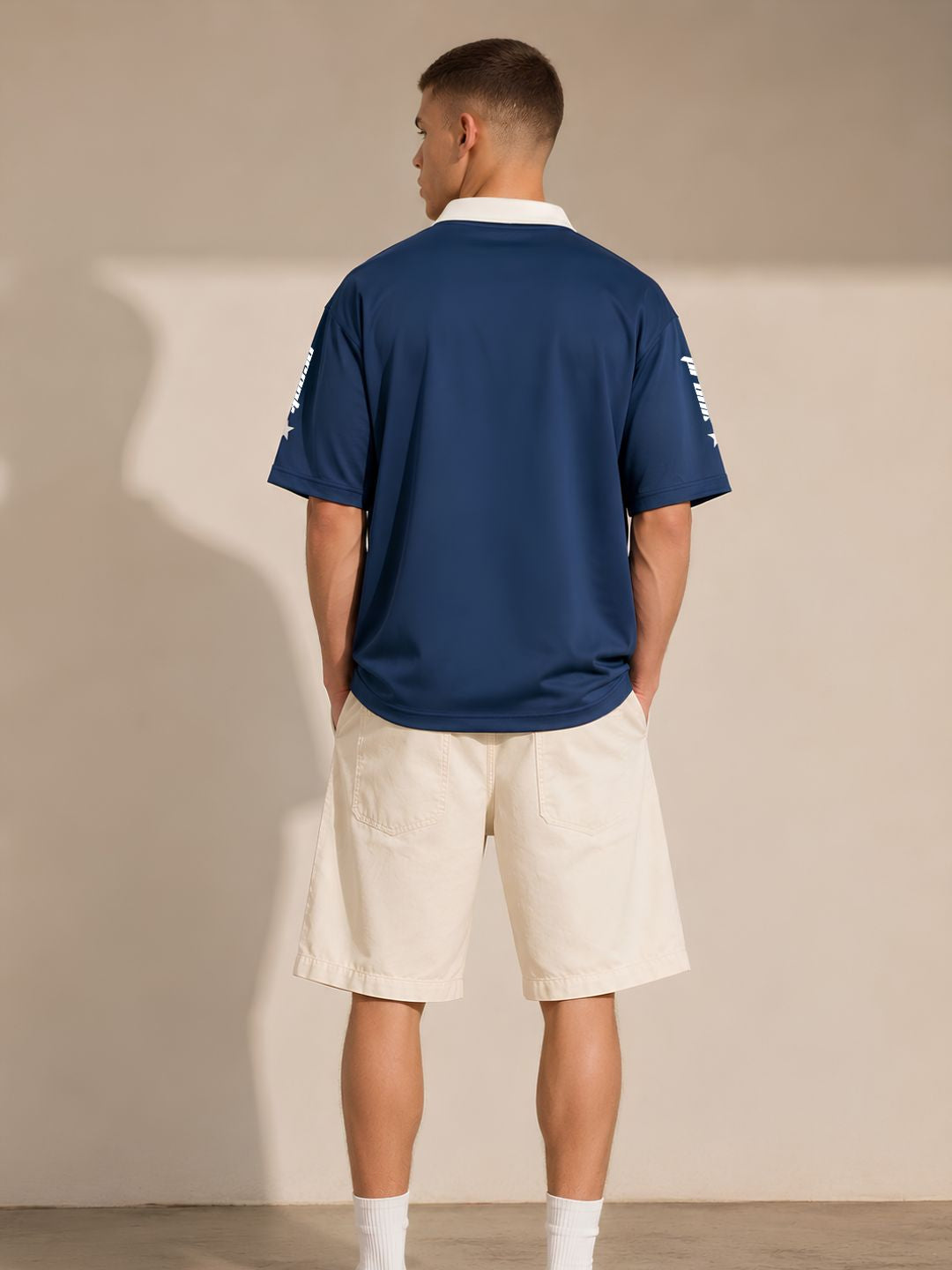 Men Oversized Varsity T-Shirt