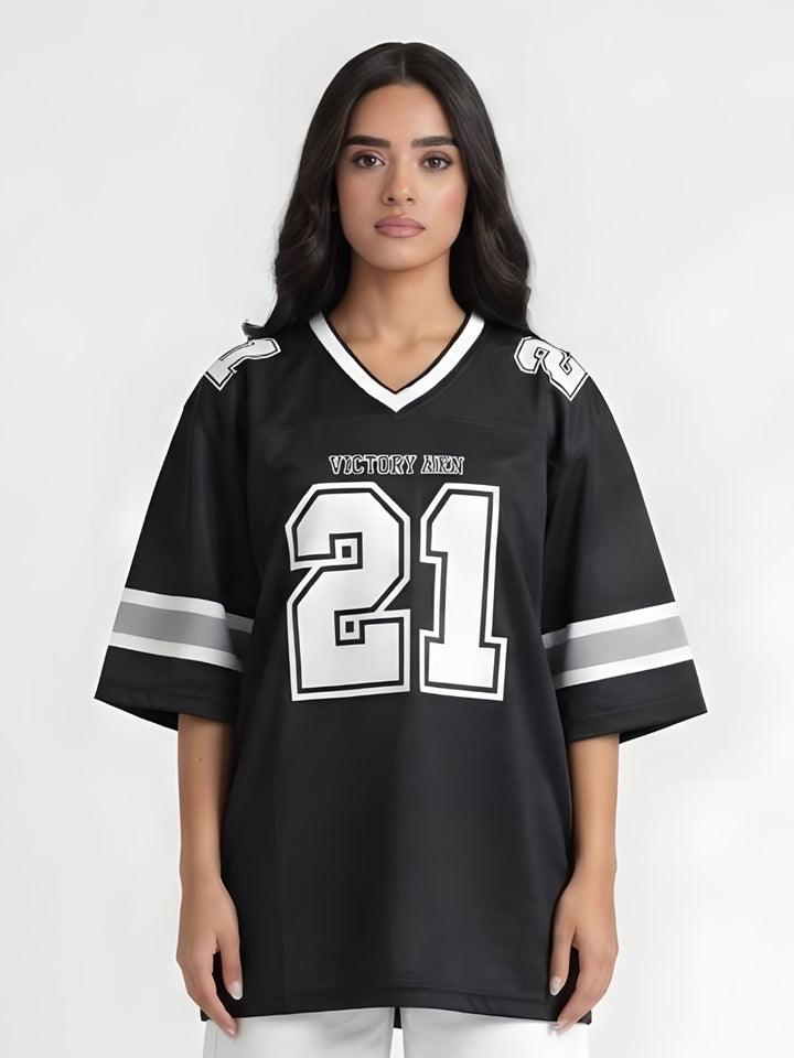 Women Oversized Varsity T-Shirt