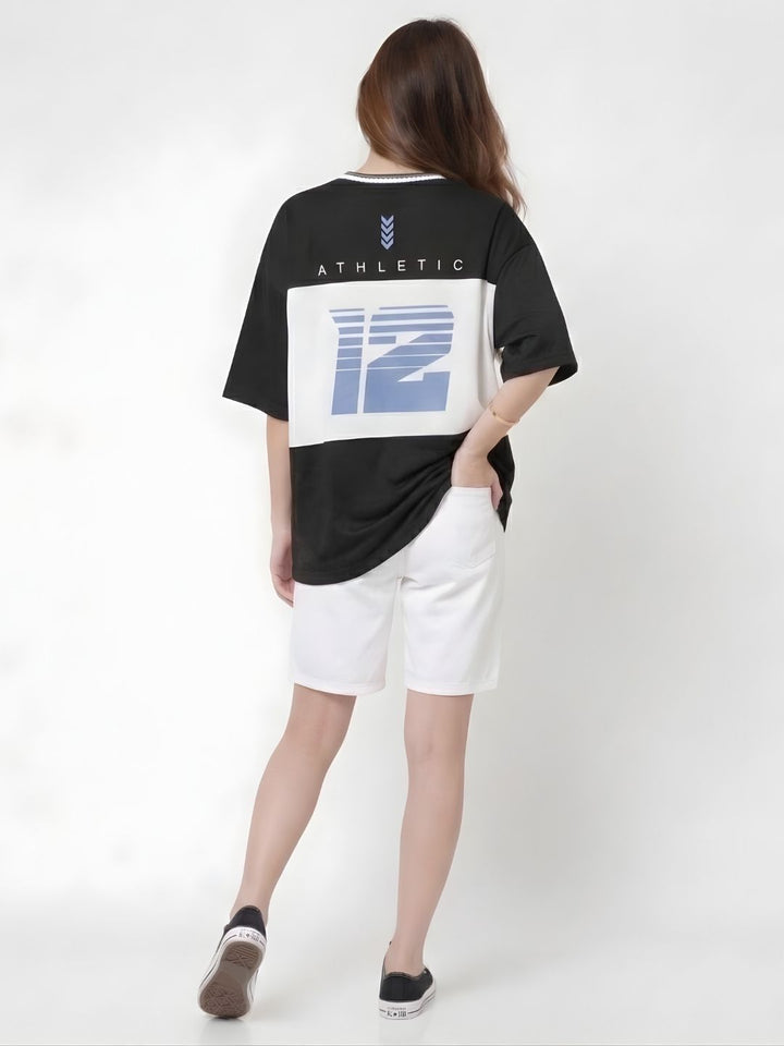 Women Oversized Varsity T-Shirt