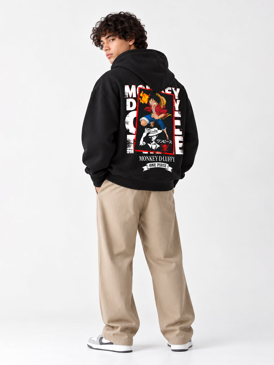 One Piece Men Drop Shoulder Premium Terry Hoodie