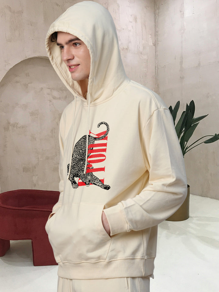 PREDATOR ENERGY Men Drop Shoulder Premium Terry Hoodie