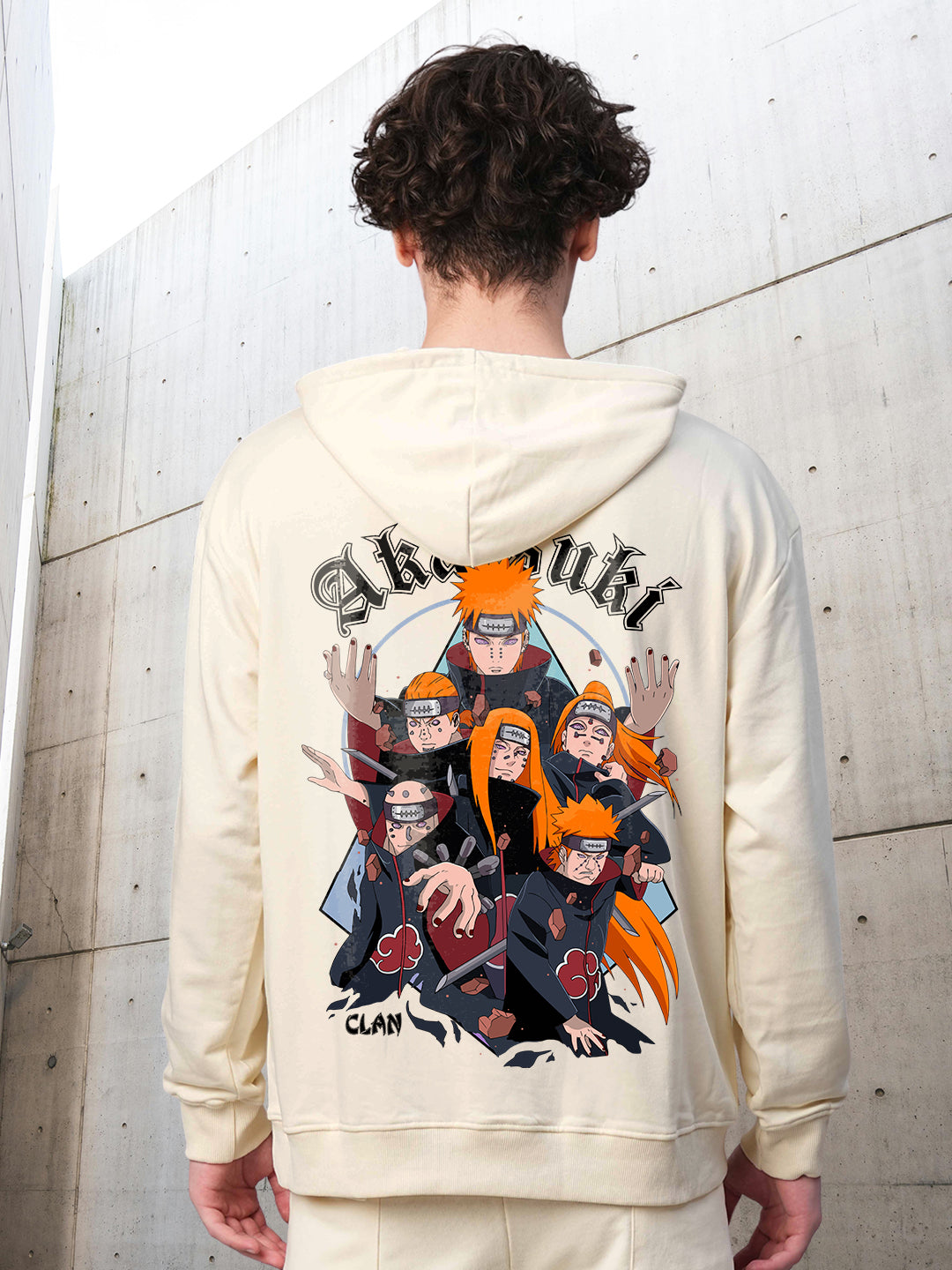 Akatsuki Clan Men Drop Shoulder Premium Terry Hoodie