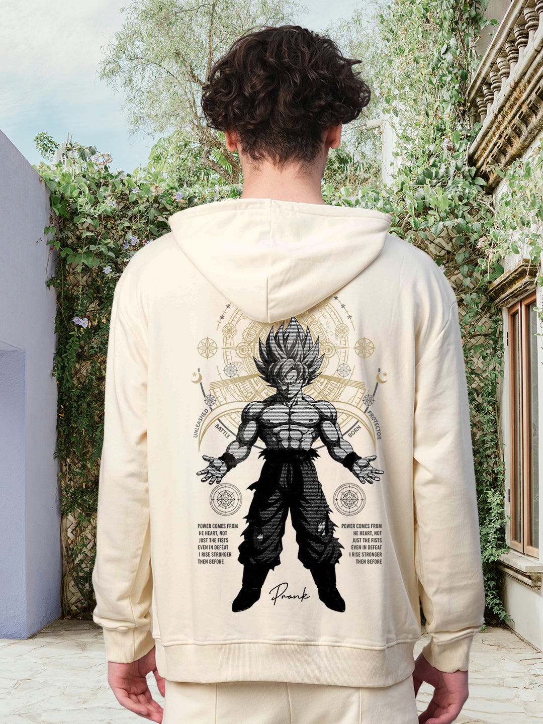 ULTRA RISE Men Drop Shoulder Premium Terry Hoodie