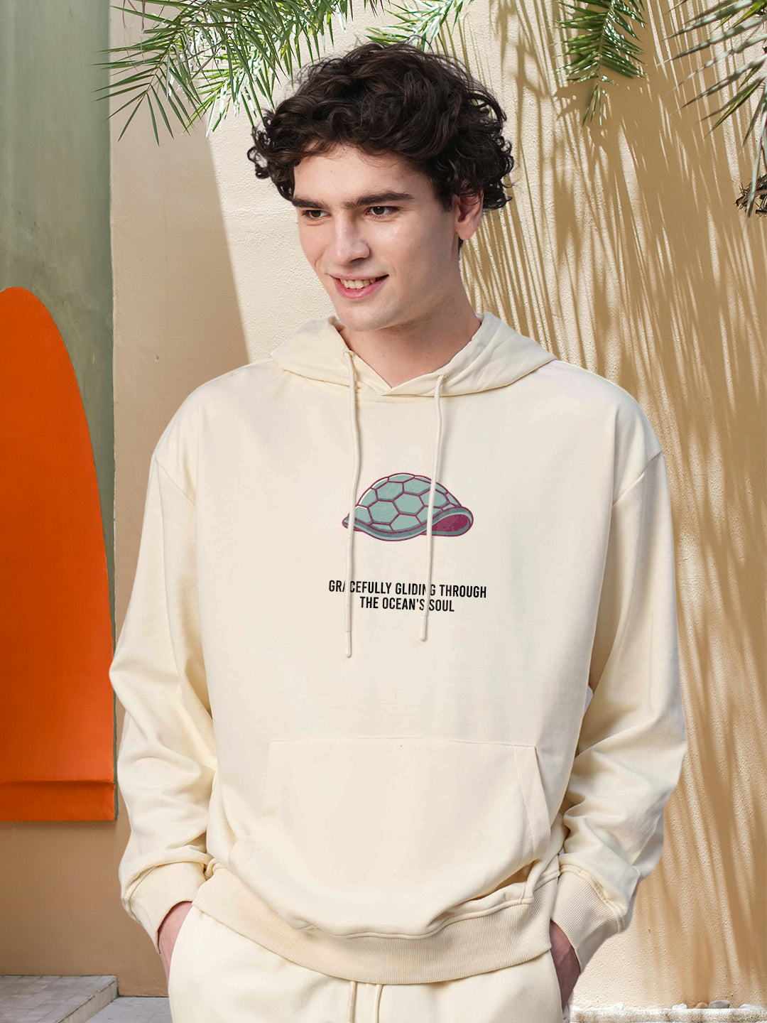 SHELL SPIRIT Men Drop Shoulder Premium Terry Hoodie