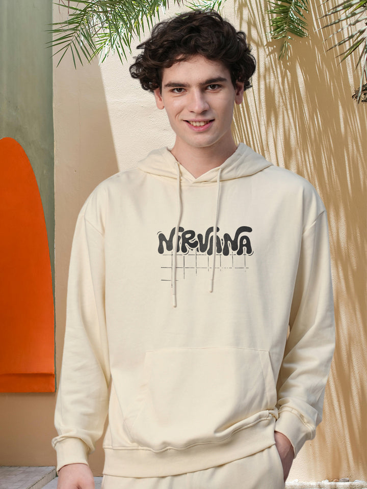 GRUNGE REBIRTH Men Drop Shoulder Premium Terry Hoodie