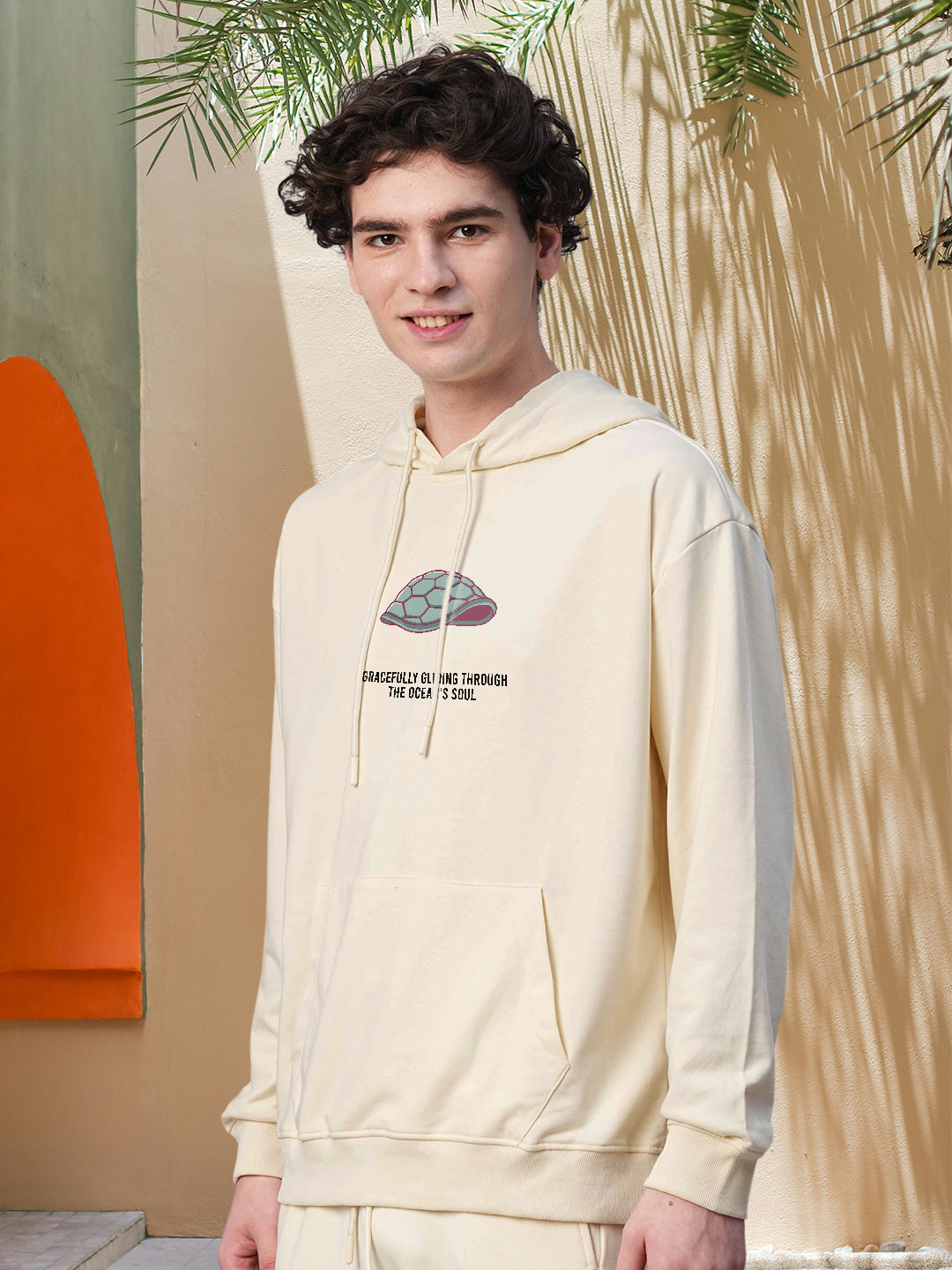 SHELL SPIRIT Men Drop Shoulder Premium Terry Hoodie