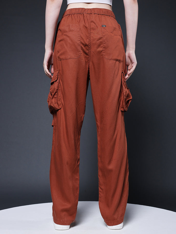 Women Utility Cargo Pant - Cocoa