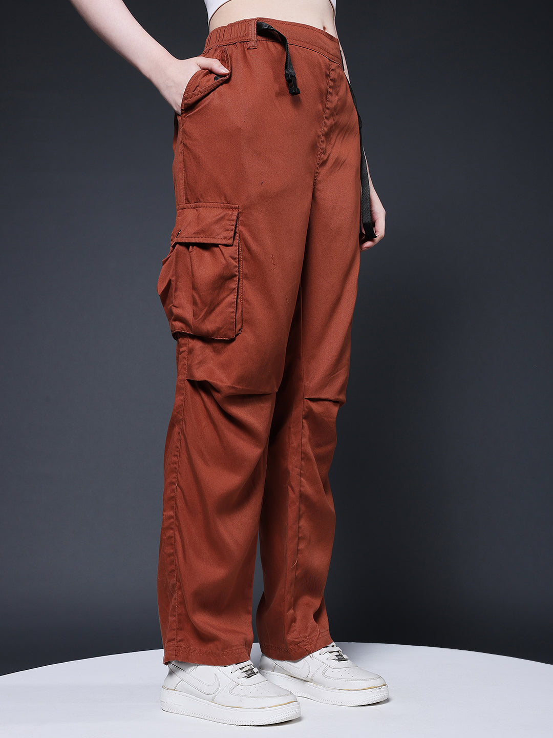 Women Utility Cargo Pant - Cocoa