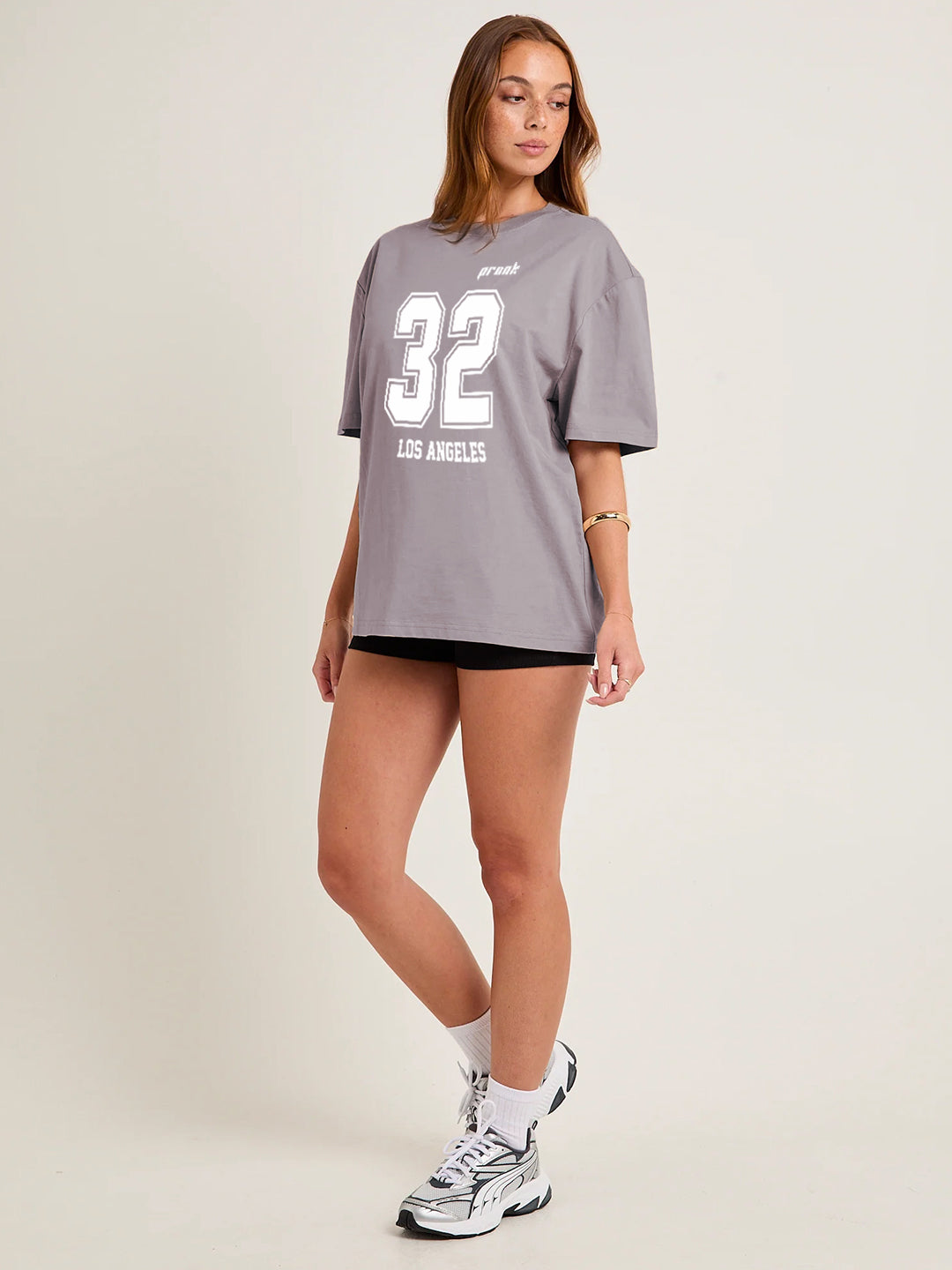 VERSITY 32 Women Graphic Oversized Printed T-Shirt