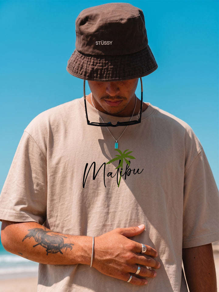 Malibu Men Printed Oversized T-Shirt
