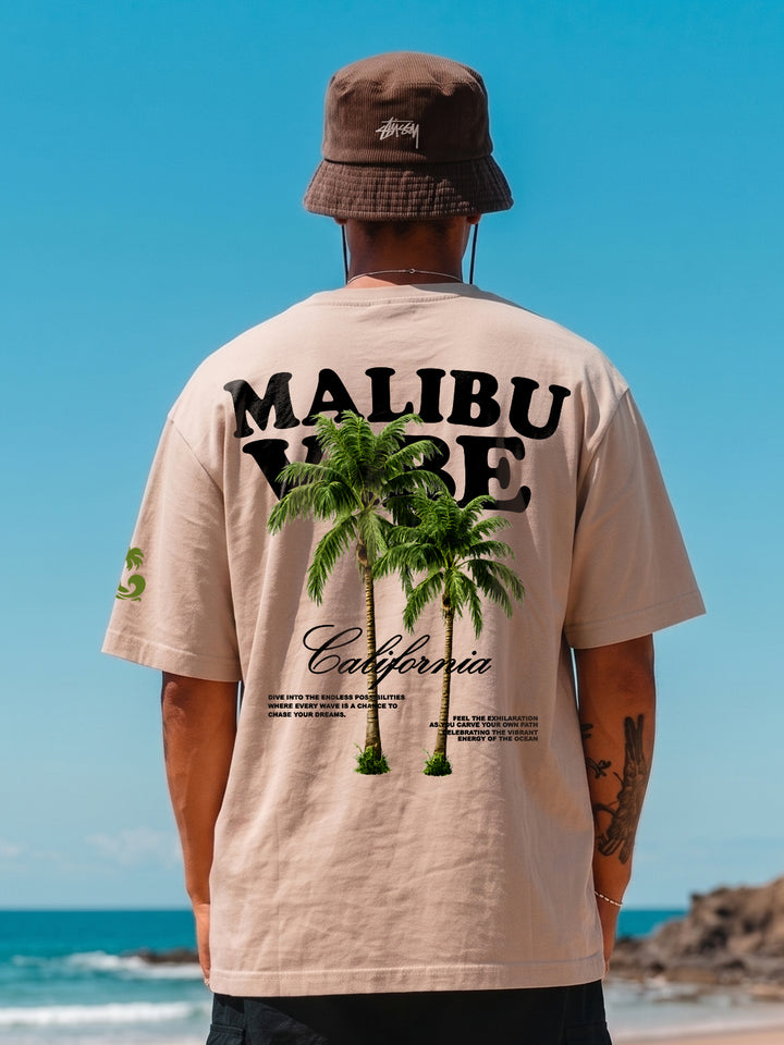 Malibu Men Printed Oversized T-Shirt